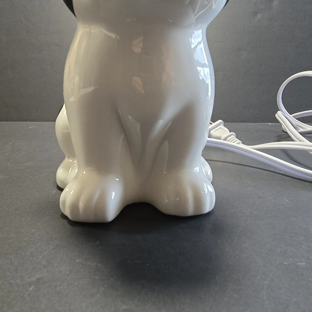 French Bulldog Black & White Ceramic Night Light Electric Lamp Target Frenchie